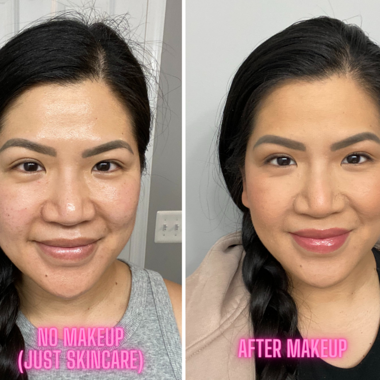 Simple Makeup Before and After